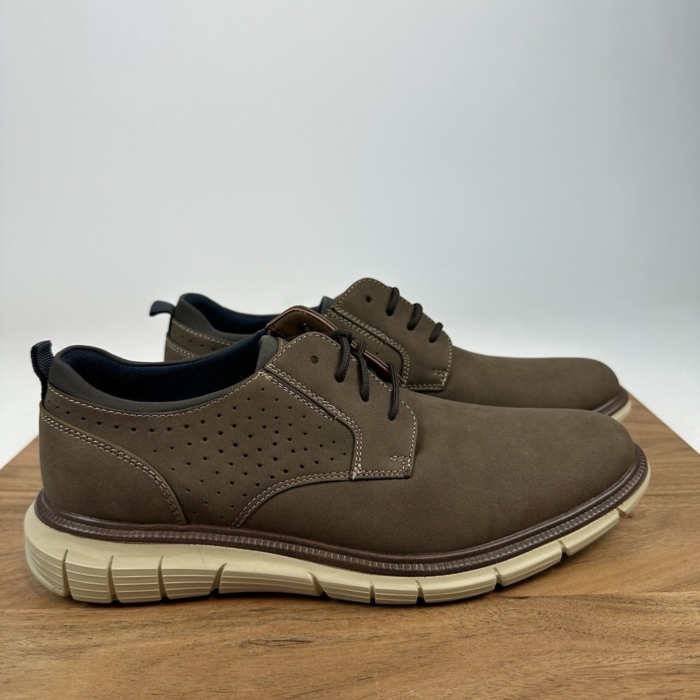 NEW‎ Mens Dockers Fontera 24 Lace Up Casual Dress Shoes Brown Size 8